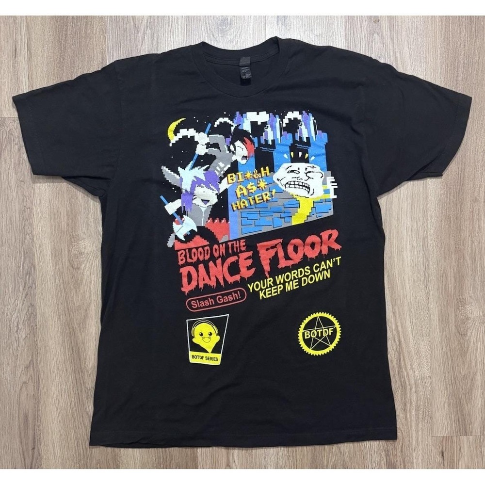 Y2K Tultex Blood On‎ The Dance Floor T Shirt Size L